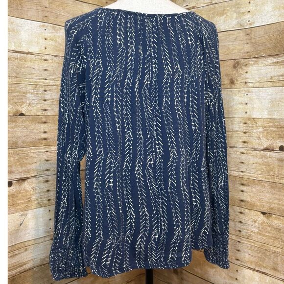 LUCKY BRAND BOHO CASUAL LOOSE FIT EVERYDAY CLASSIC ARTSIE BLOUSE SIZE XL - Picture 3 of 5